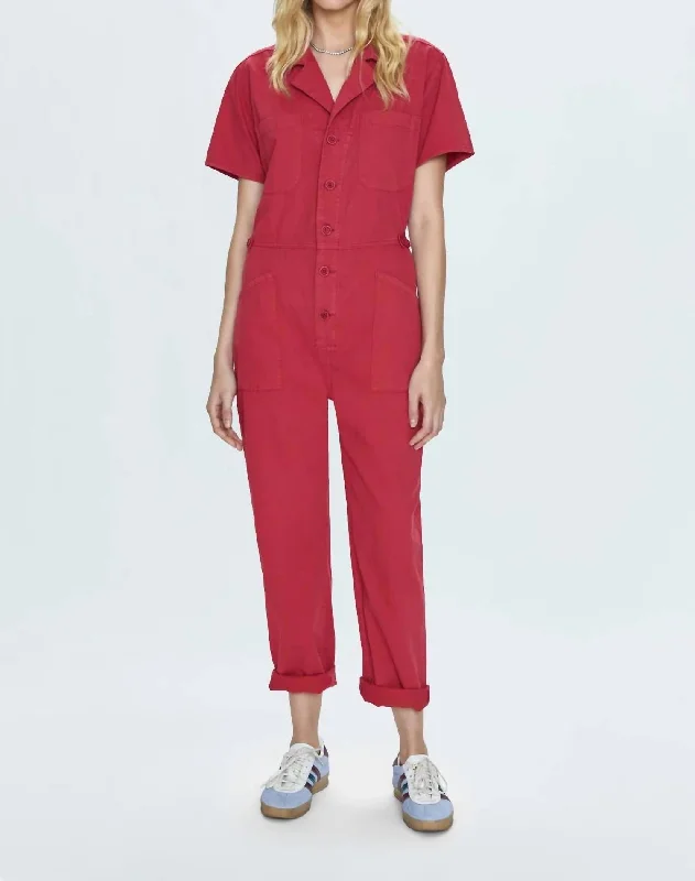 Grover Jumpsuit In Rouge