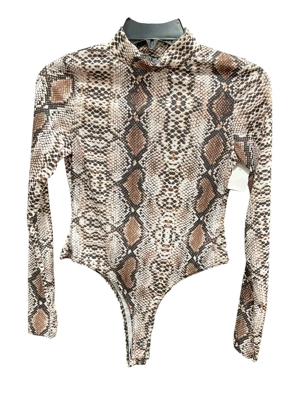 Bodysuit By Nasty Gal In Leopard Print, Size: M