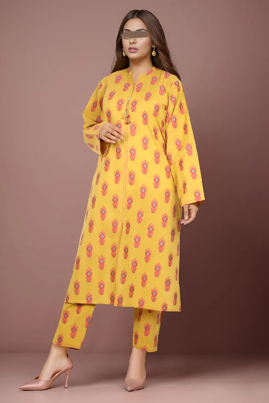 Cotton Jacquard Stitched 2 Piece (Shirt/Trouser)