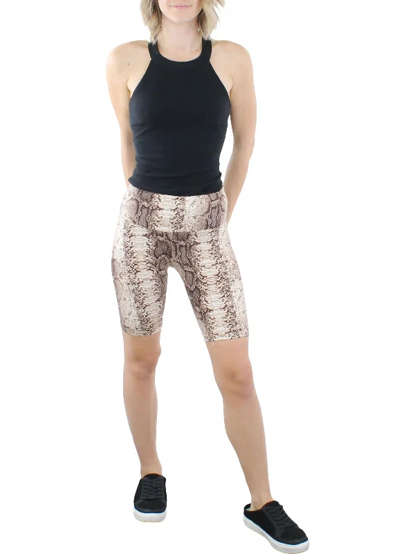 Womens Printed Bodycon Bike Short