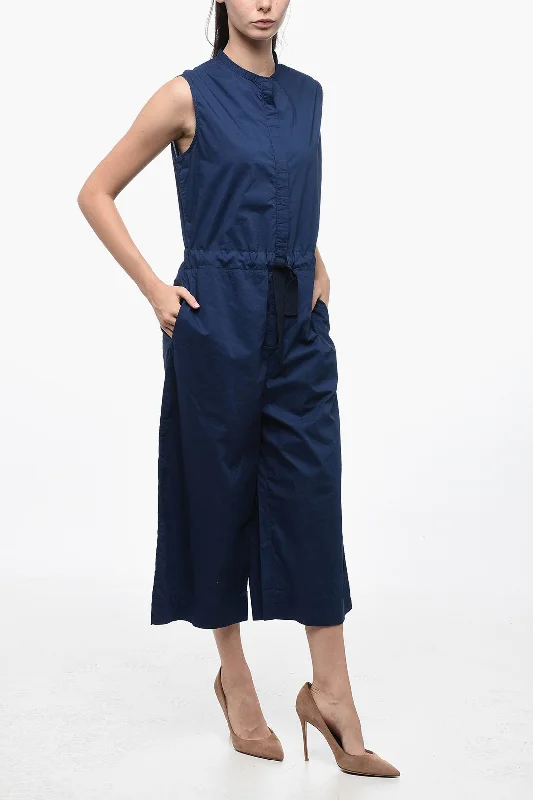 Woolrich Popelin Cotton Jumpsuit with Belt