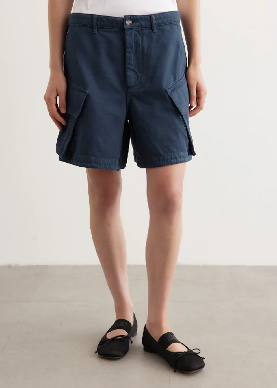 High Waist Cargo Shorts