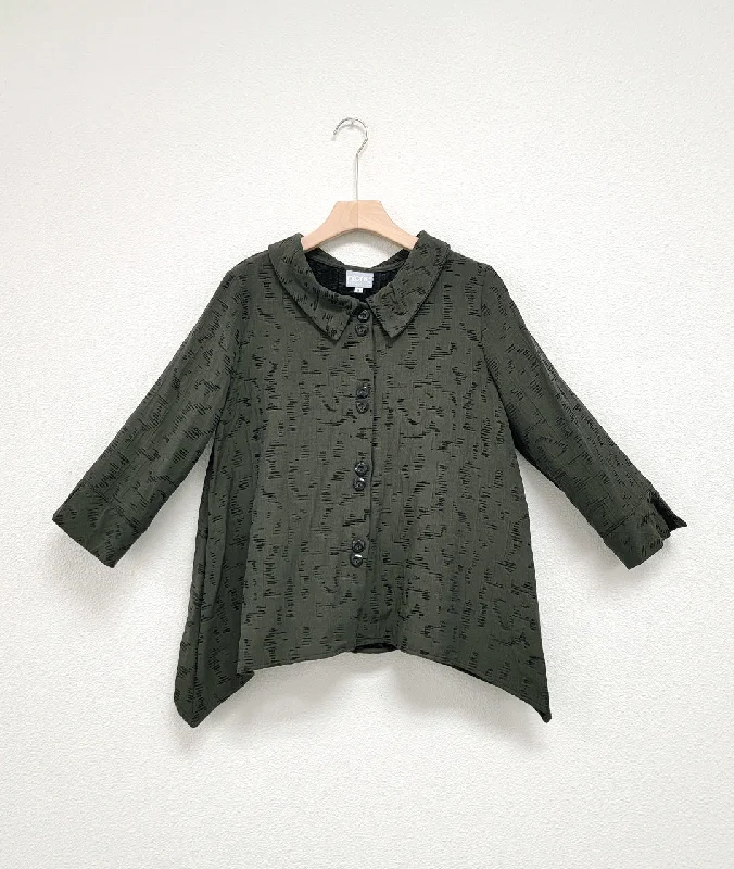 Niche - Dash Jacquard - Twinbutton Jacket - Olive