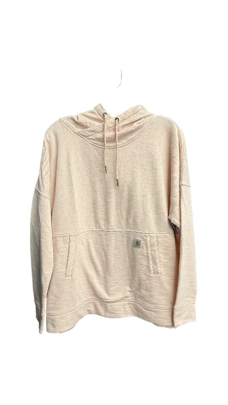 Sweatshirt Crewneck By Carhartt In Peach, Size: L