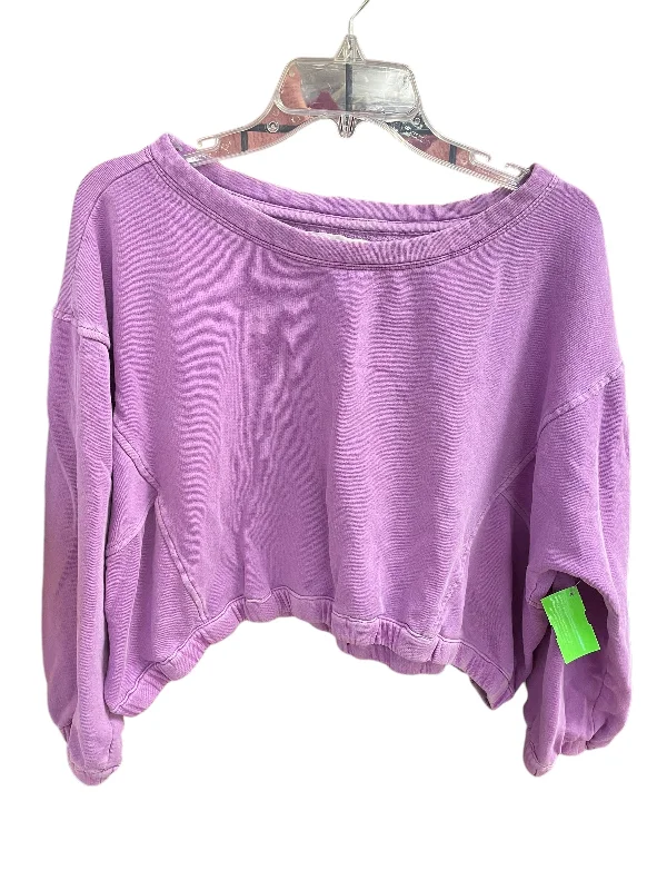 Sweatshirt Crewneck By Anthropologie In Purple, Size: M