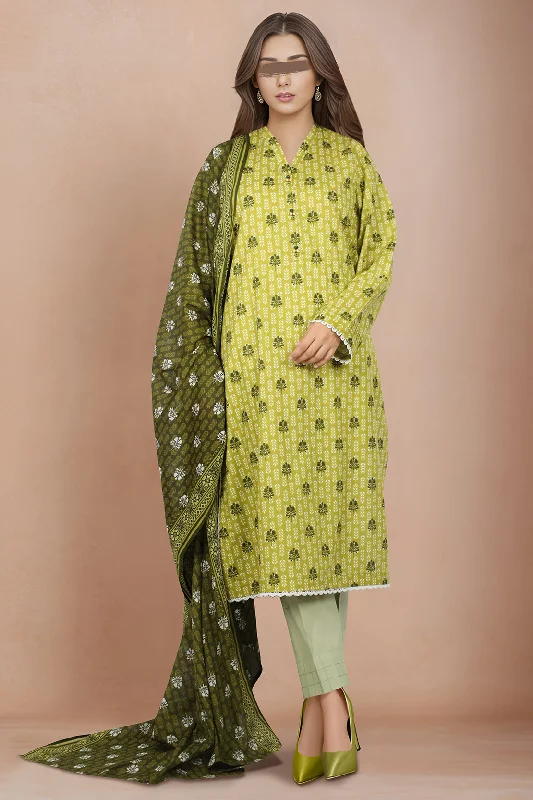 Printed Lawn Stitched/Unstitched 2 Piece (Shirt/Dupatta)