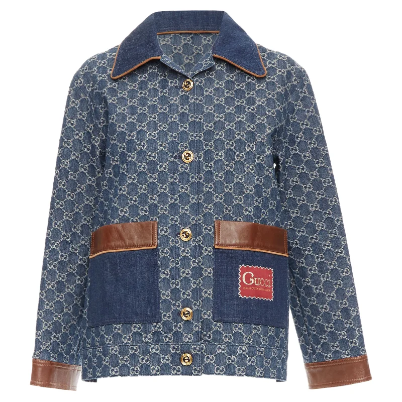 Gucci Epilogue Washed Organic Denim GG Monogram Coat