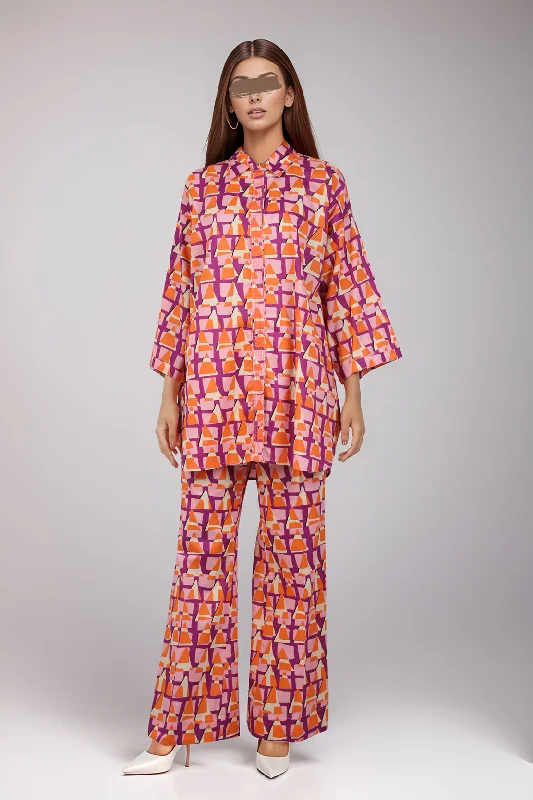 Printed Cambric Stitched 2 Piece (Shirt/Trouser)