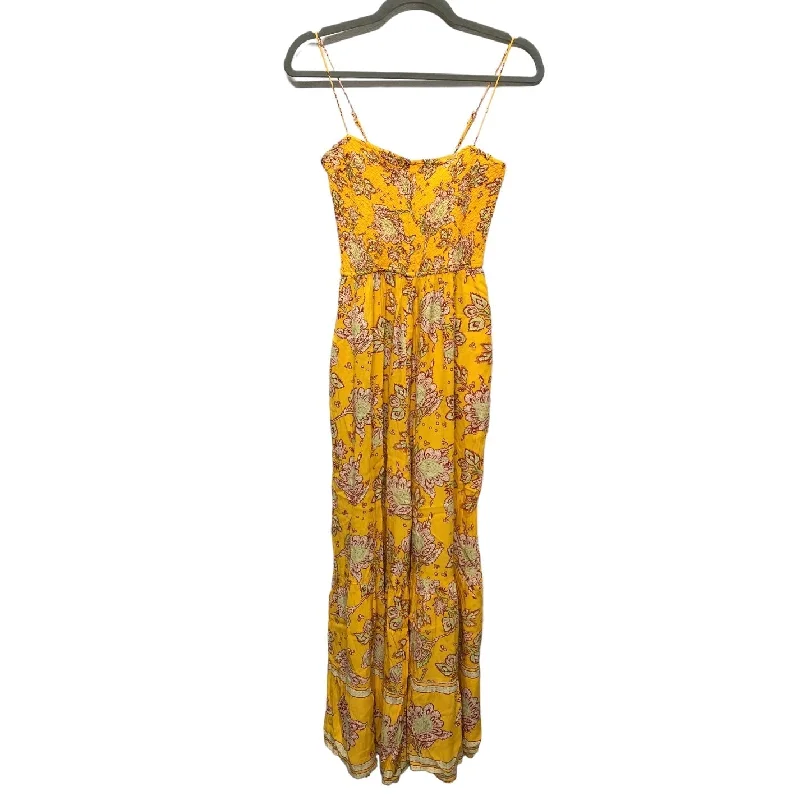 Jumpsuit By Free People In Yellow, Size: Xs