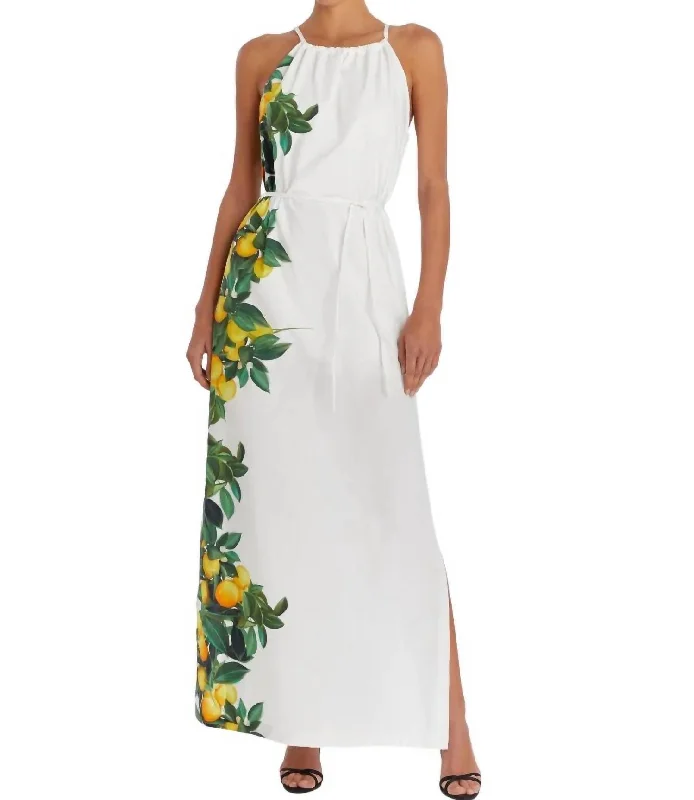 Alicanta Maxi Dress In Lemonhead