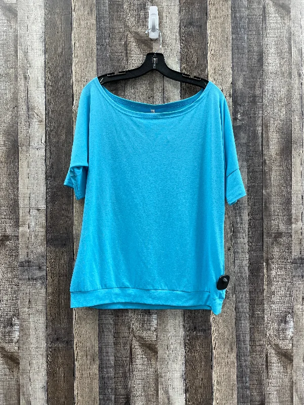 Blue Top Short Sleeve Cmf, Size L