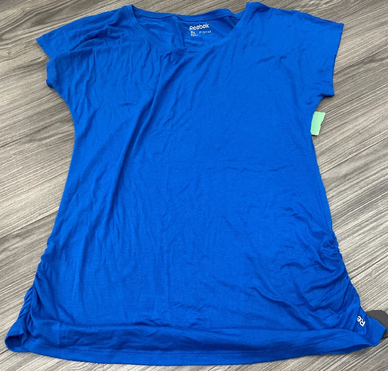 Blue Top Short Sleeve Reebok, Size Xl