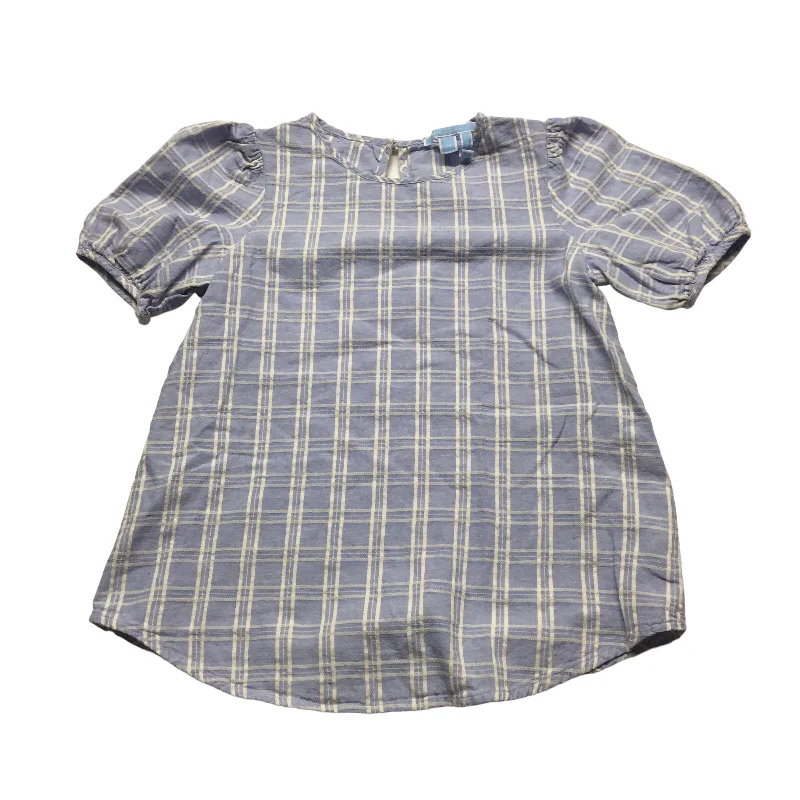 Blue & White Top Short Sleeve Draper James, Size Xs