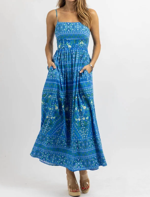 Crystal Maxi Dress In Blue