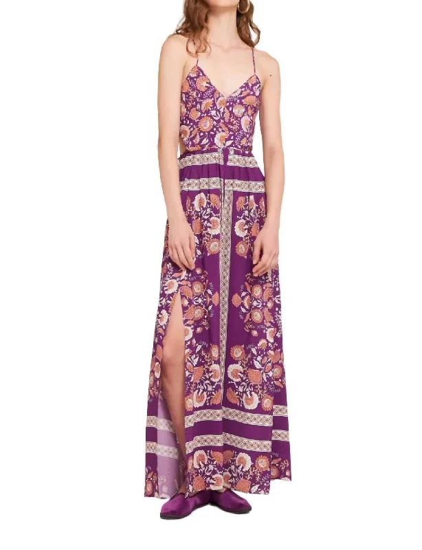 Dandy Sun Maxi Dress In Purple