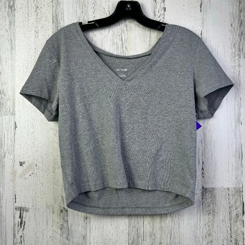 Grey Top Short Sleeve Basic Wild Fable, Size Xxl