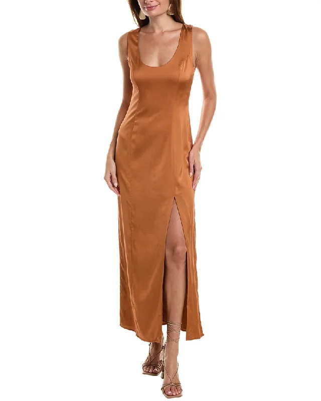 Hutch Lolo Satin Maxi Dress