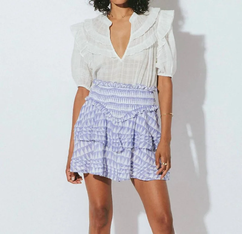 Kenna Mini Skirt In Triangle