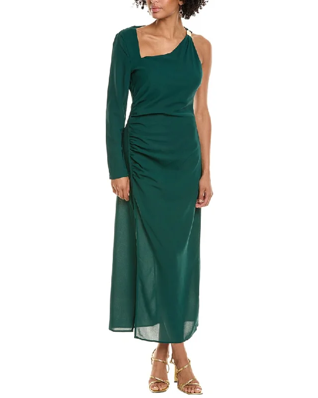 Madison Miles Asymmetrical Maxi Dress