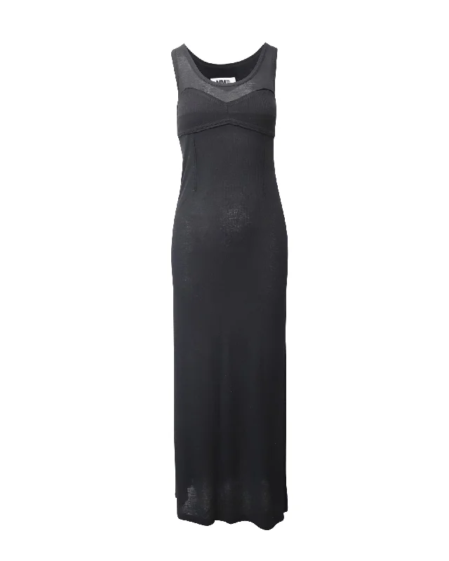 Maison Martin Margiela Maxi Dress in Black Viscose