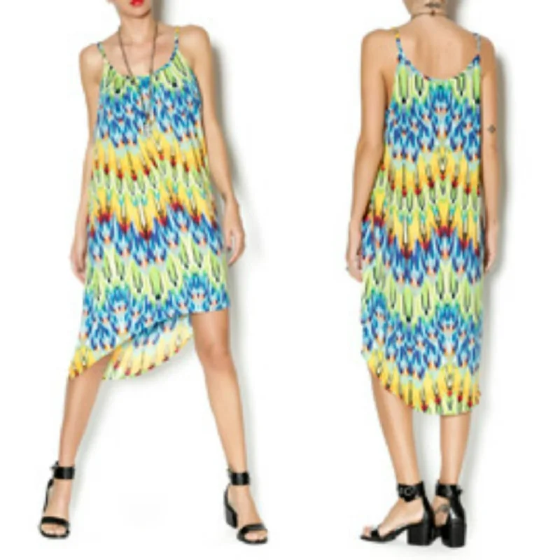 Pleat Spaghetti Maxi In Multi