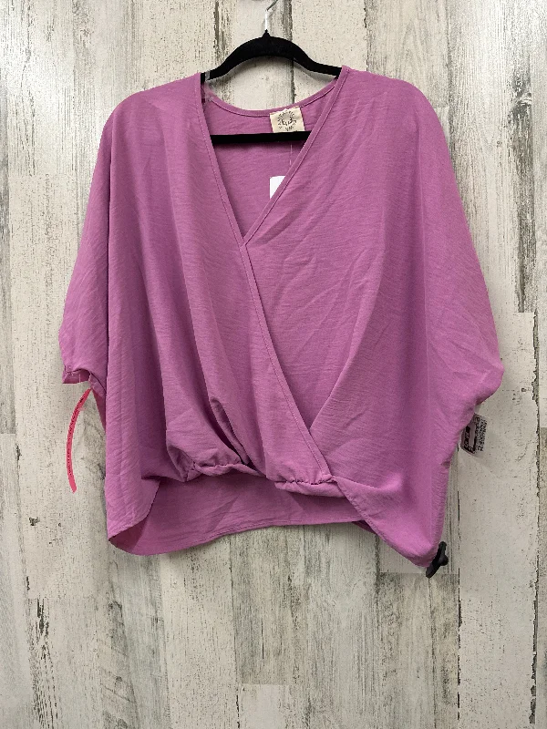 Purple Top Short Sleeve Fantastic Fawn, Size M