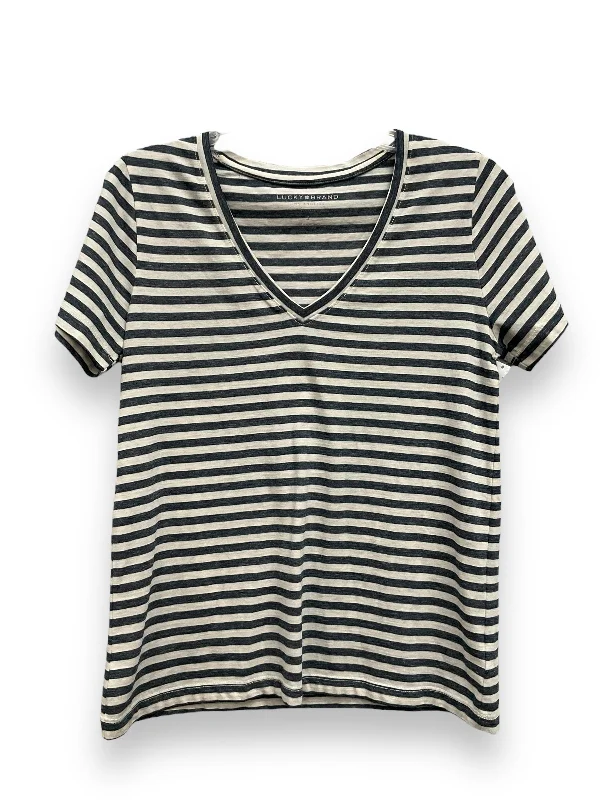 Striped Pattern Top Short Sleeve Lucky Brand, Size S