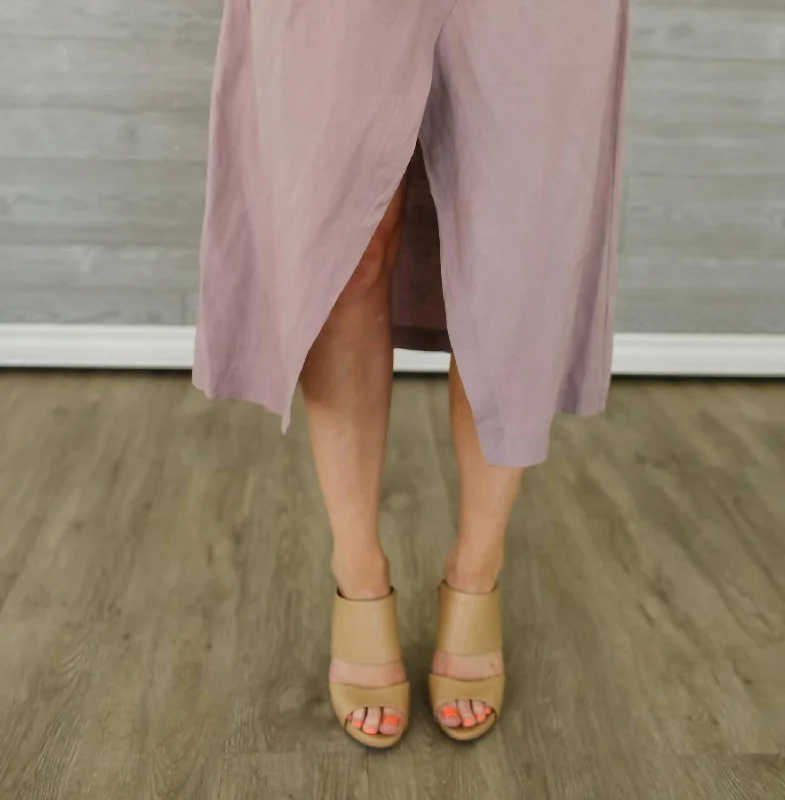 Zenya Wrap Skirt In Mauve