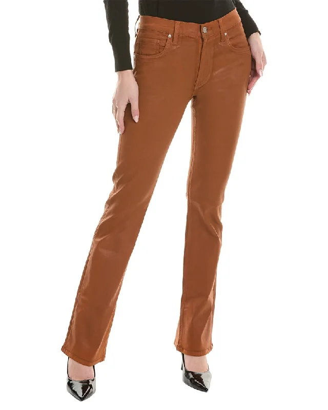 HUDSON Jeans Barbara Caramel Café High-Rise Baby Bootcut Jean