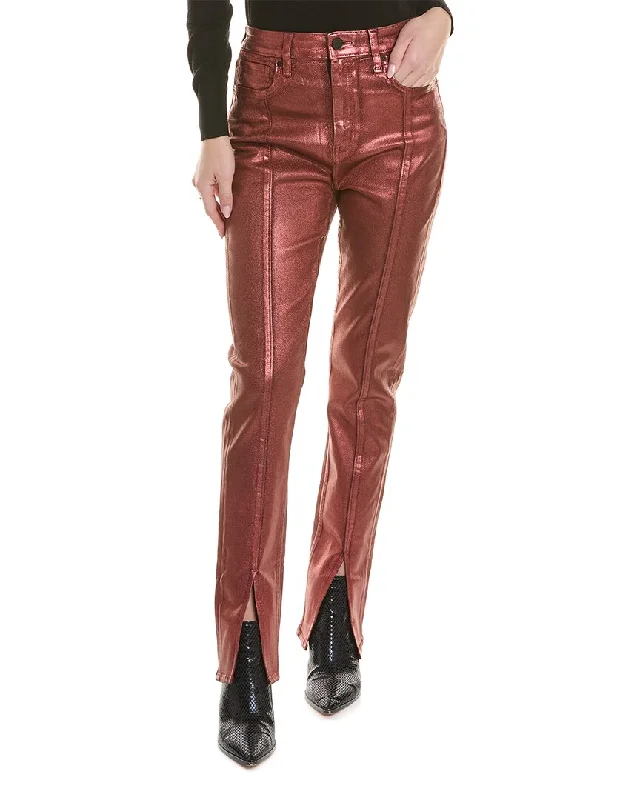 HUDSON Jeans Harlow Ultra High-Rise Cinnamon Glitter Cigarette Jean