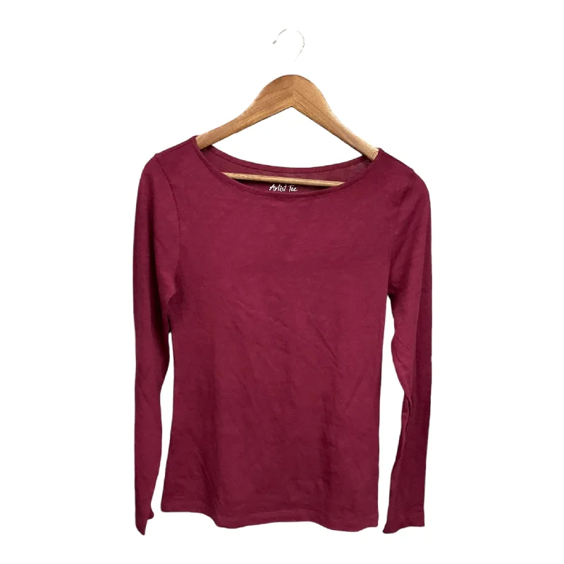 Top Long Sleeve By J. Crew In Purple, Size: S