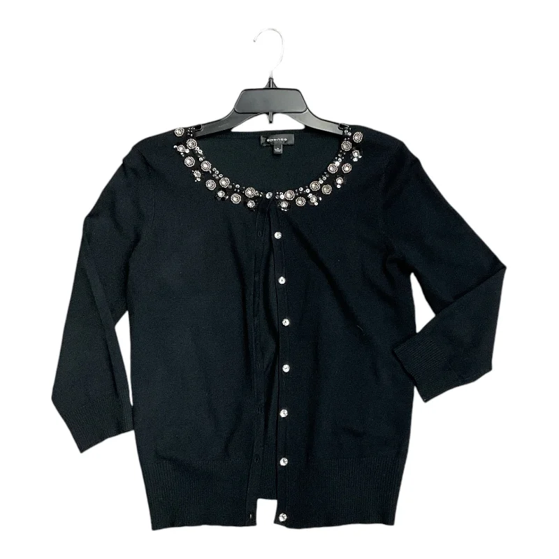 Top Long Sleeve By Spense In Black, Size: S