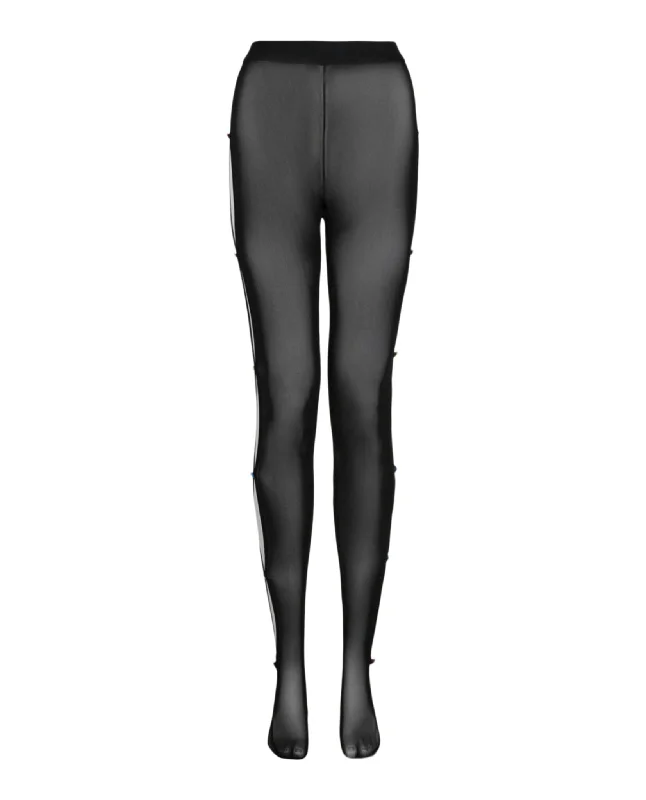 Cut-Out Mesh Tights