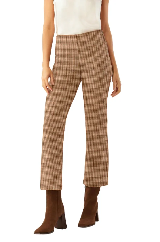 Prince Cropped Flare Pant In Autumn Check