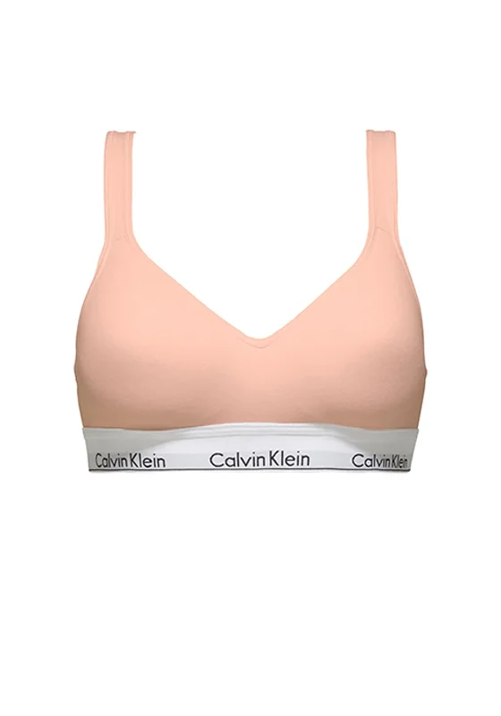 Calvin Klein Scoop Back Bralette, Peach Melba