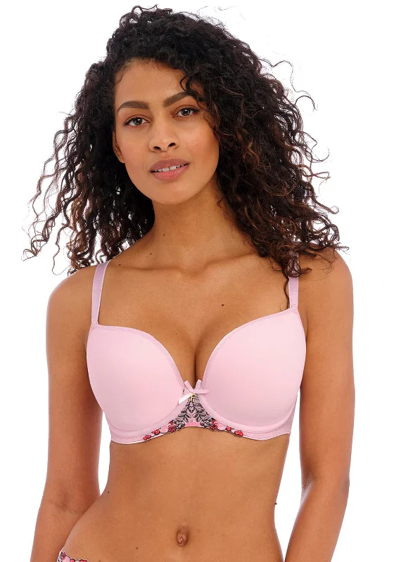 Freya Show Off Moulded Plunge Bra, Pink