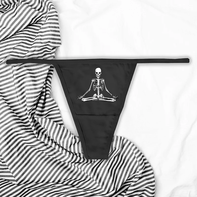 Meditating Skeleton Thong