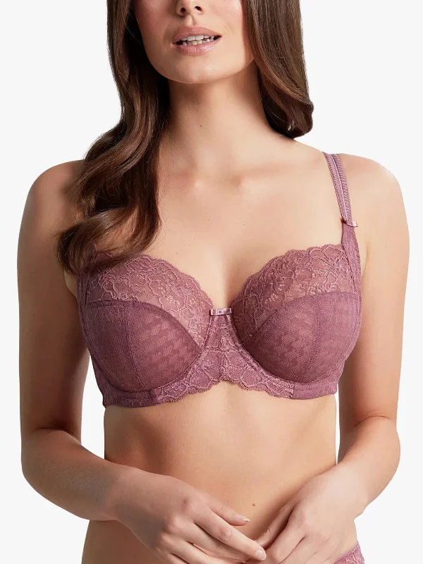 Panache Envy Full Cup Lace Bra, Rose Mauve