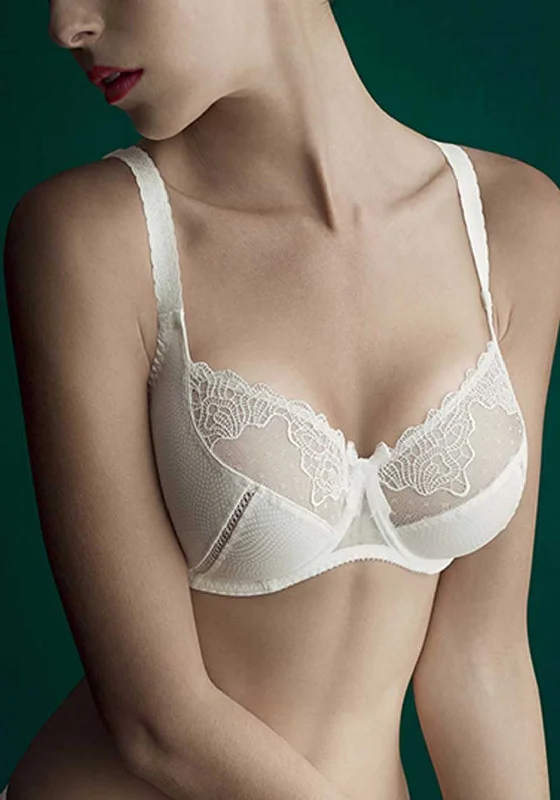 Empreinte Erin Lace Trim Underwired Bra, Naturel