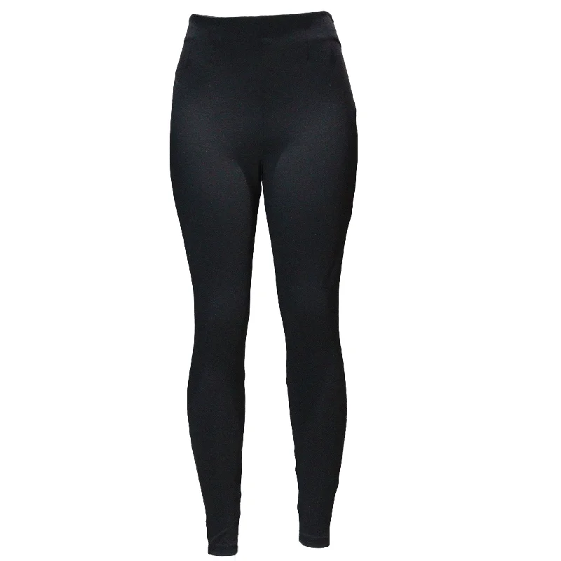 Black Lurex Lined Ponte Legging