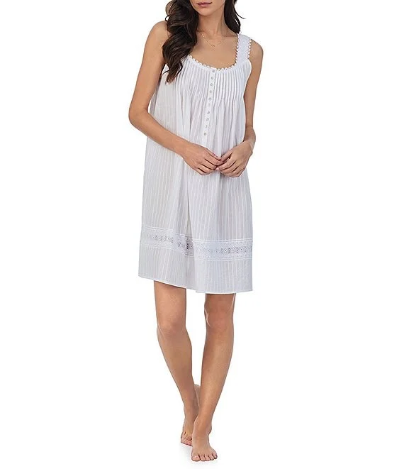 Eileen West Delicate Dobby Stripe Chemise