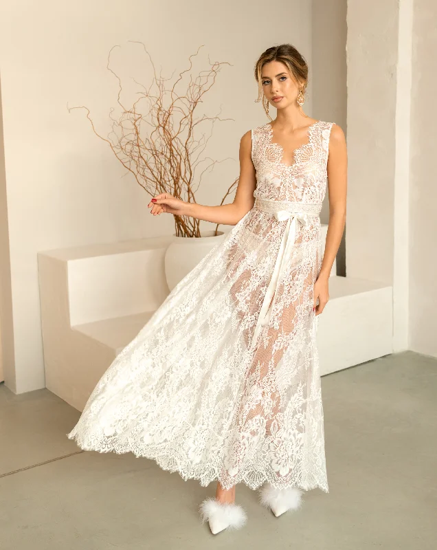 Eline Lace Bridal Nightdress