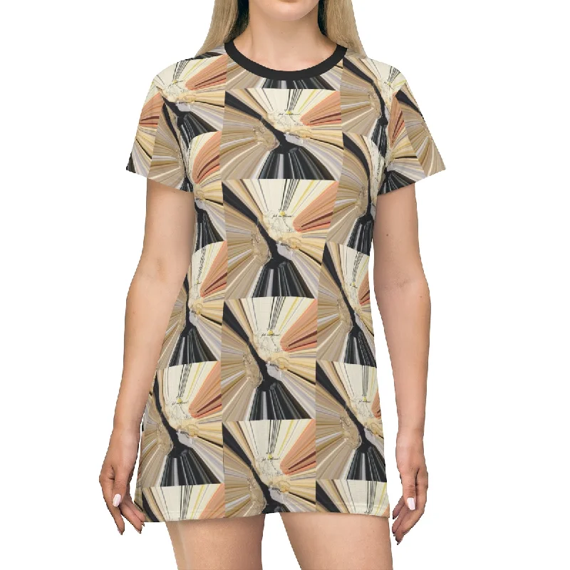 All Over Print T-Shirt Dress JEWELS