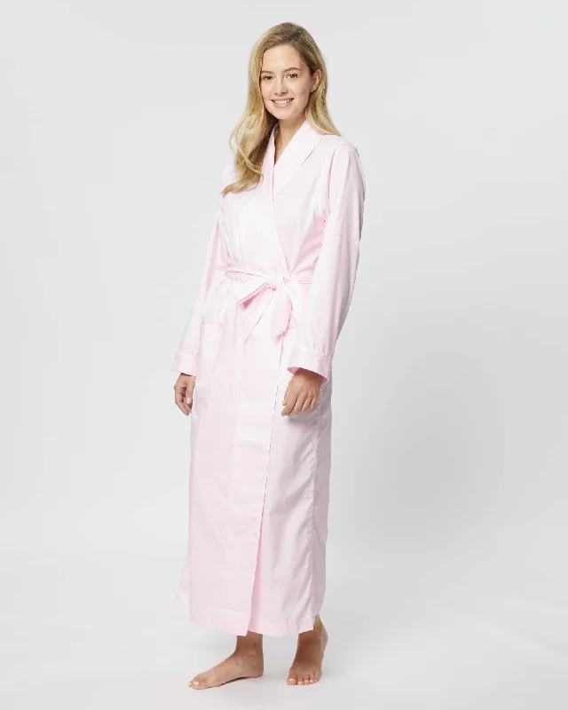 Women's Jacquard Dressing Gown - Pink