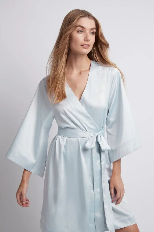 Jasmine robe - Eggshell Blue