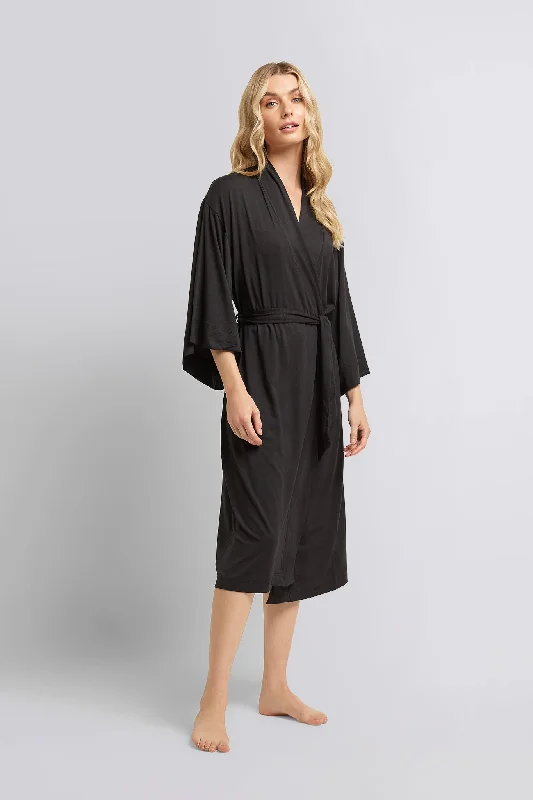 Petra Tencel™ Robe - Black