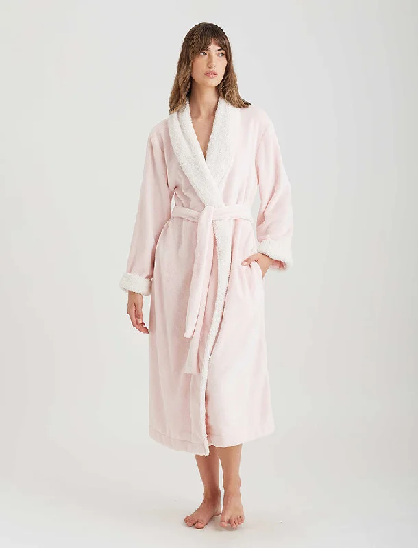 Plush Sherpa Robe & Sleep Mask